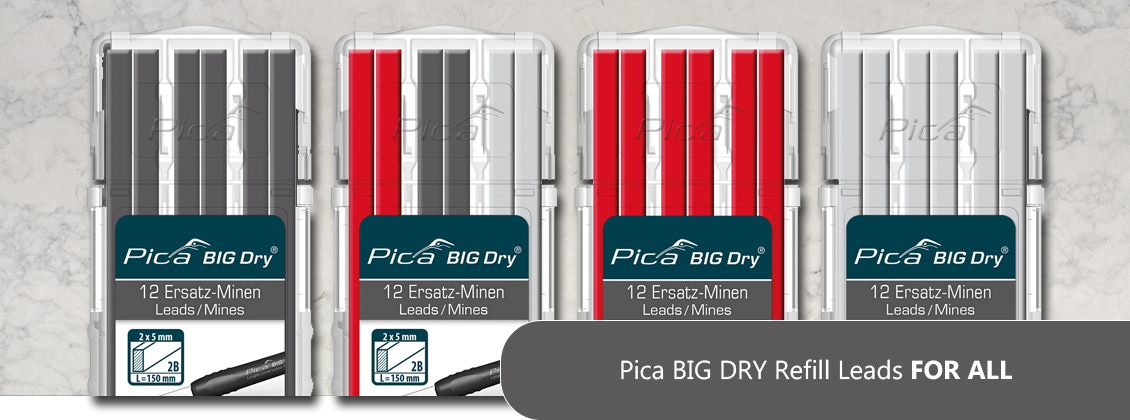 Pica 6095 Big Dry Pencil Set w/ Refills